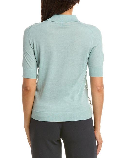 Boss Blue Fidenka Wool Polo Top