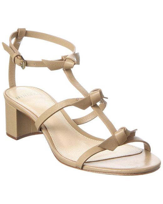 Alexandre Birman Metallic Slim Lolita 45 Leather Sandal