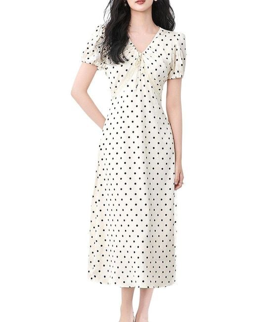 Monique Lagarde White Midi Dress