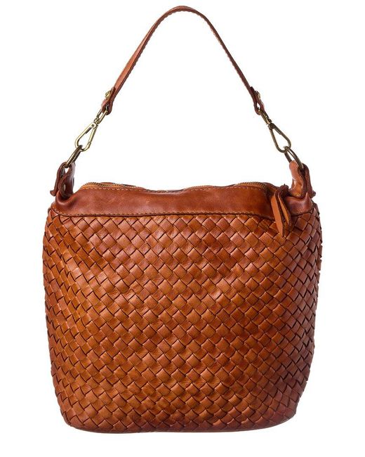 Isabella Rossetti Brown Isolde Leather Handbag