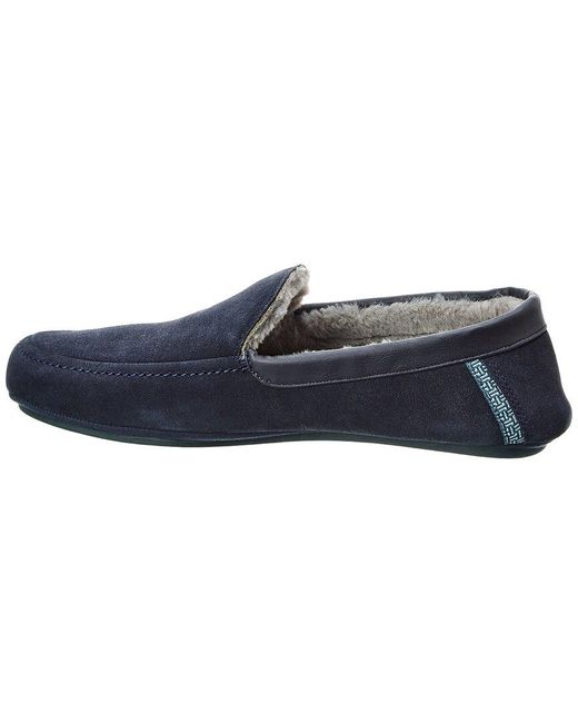 Ted Baker Vallant Suede Moccasin Slipper in Blue for Men  display picture 3