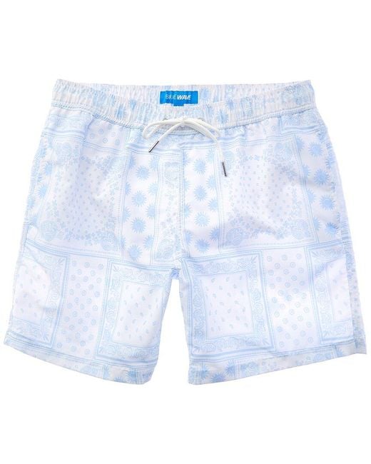 Blue Wave Blue Swim Trunk for men