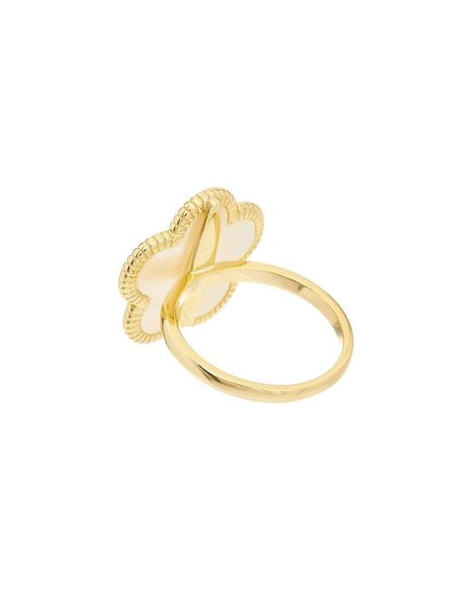 Juvell Metallic 18K Plated Clover Ring