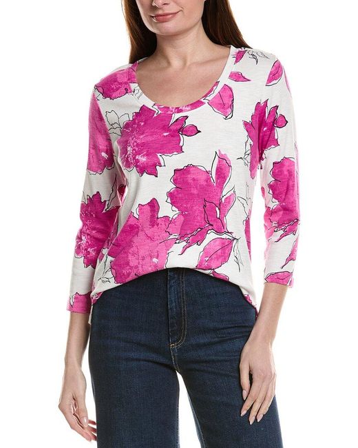 Tommy Bahama Pink Ashby Isles Gilded Petals T-Shirt