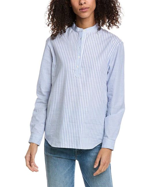 The Kooples Blue Bleeker Stripe Shirt