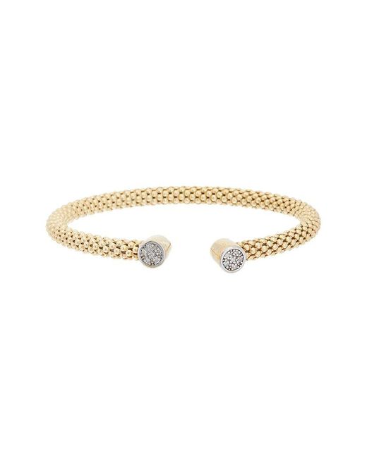 Meshmerise Metallic Mesh 0.20 Ct. Tw. Diamond Bangle Bracelet