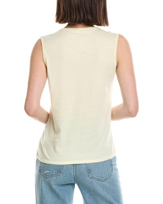 James Perse Blue Pocket Tank