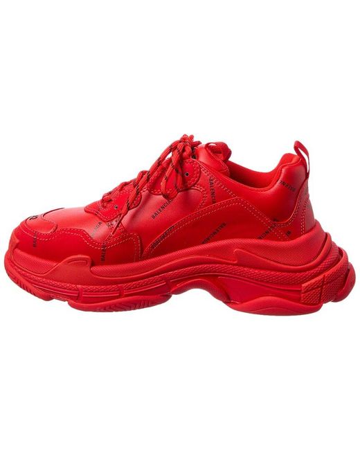 Balenciaga Red Triple S Sneaker for men