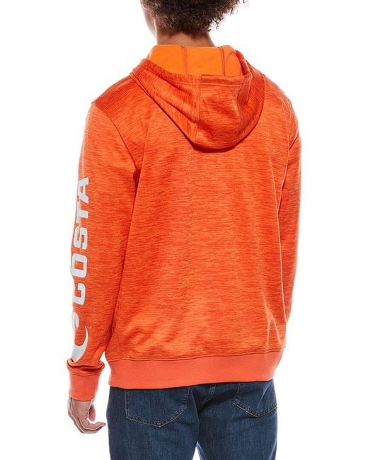 COSTA APPAREL Orange Tech Fleece Hoodie for men