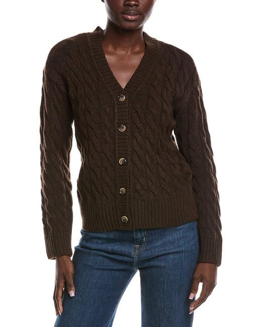 Vince Camuto Black Cable Cardigan