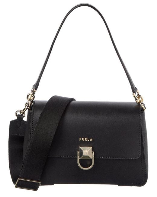 Furla Black Circe Leather Crossbody