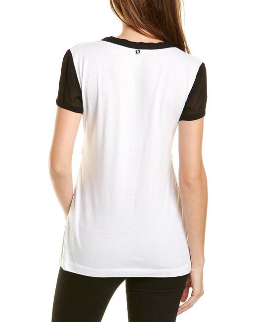 Twinset White V-Neck T-Shirt