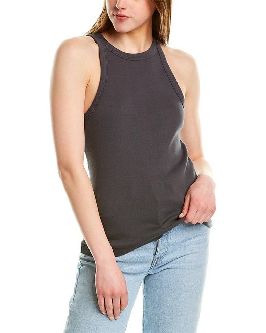 James Perse Multicolor Cutaway Rib Tank