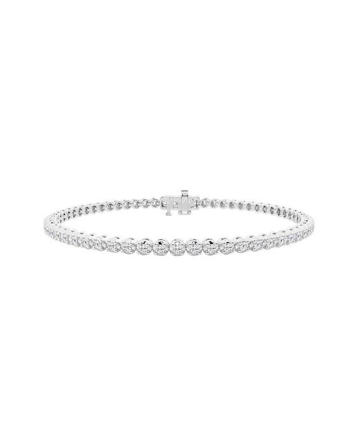 Lab Grown Diamonds White 14K 1.00 Ct. Tw. Lab Grown Diamond Tennis Bracelet