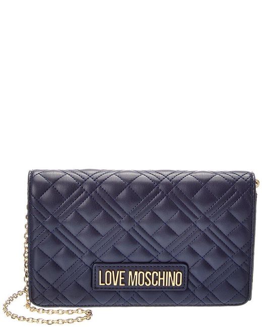 Love Moschino Blue Quilted Crossbody