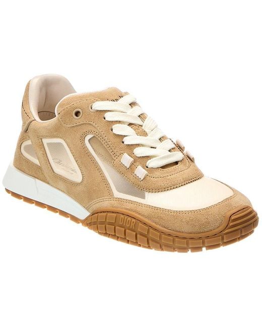Dior Natural Tech Suede & Leather Sneaker