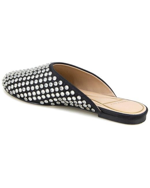 Kenneth Cole White Almond Toe Saddie Mules