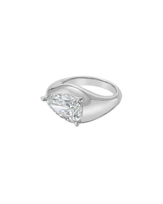 Diana M White Diana M. 14K 4.00 Ct. Tw. Lab-Grown Diamond Solitaire Ring
