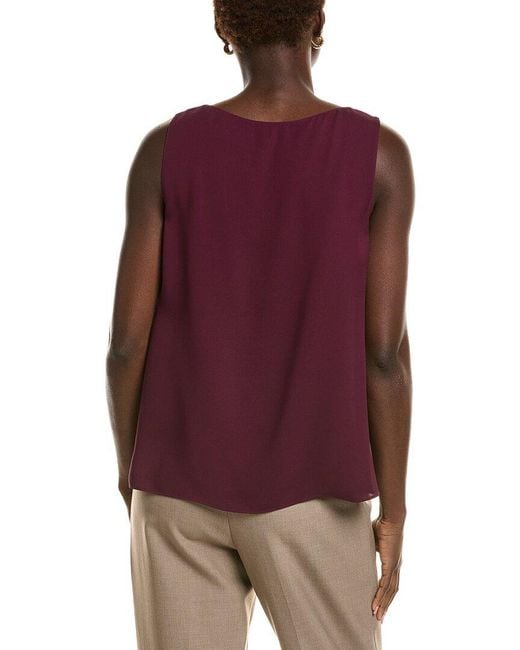 Lafayette 148 New York Red Finnley Top