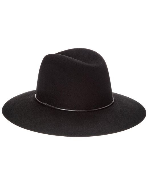 Phenix Black Short Brim Wool Fedora