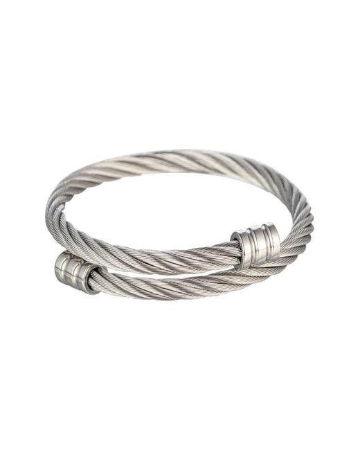 Eye Candy LA Metallic Titanium Nicky Wire Bracelet