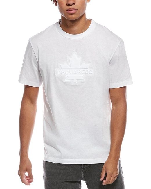 DSquared² White Graphic T-Shirt for men