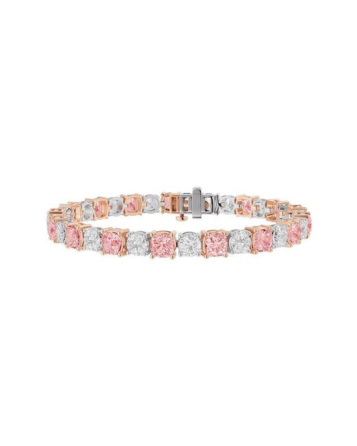 Lab Grown Diamonds White 14K 19.75 Ct. Tw. Lab-Grown Diamond Fashion Bracelet