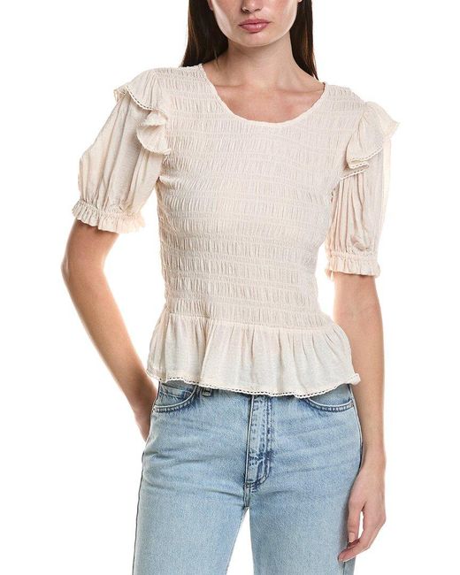 Saltwater Luxe White Solid Blouse