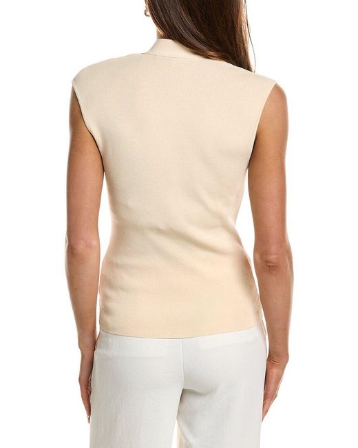 Endless Rose White Neckband Knitted Top