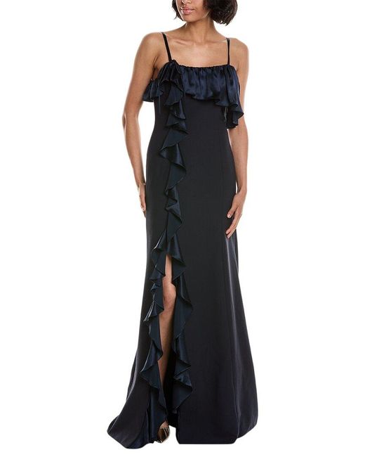 Cinq À Sept Black Curtis Gown