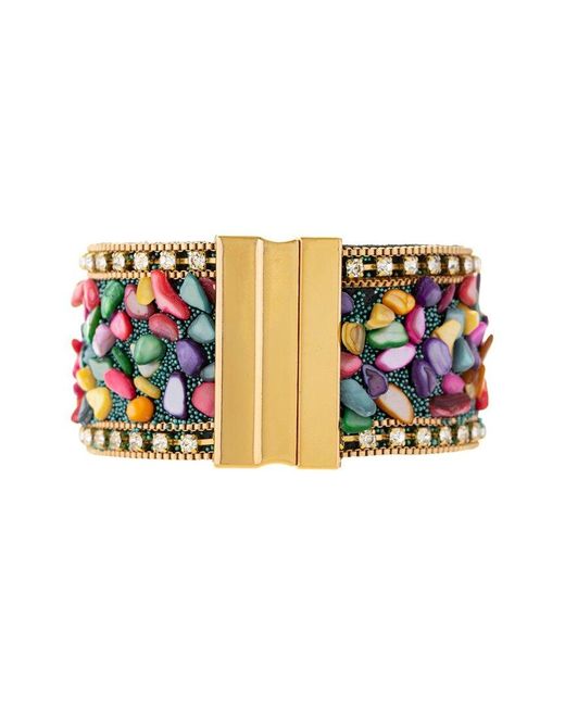 Saachi White Beaded Bracelet