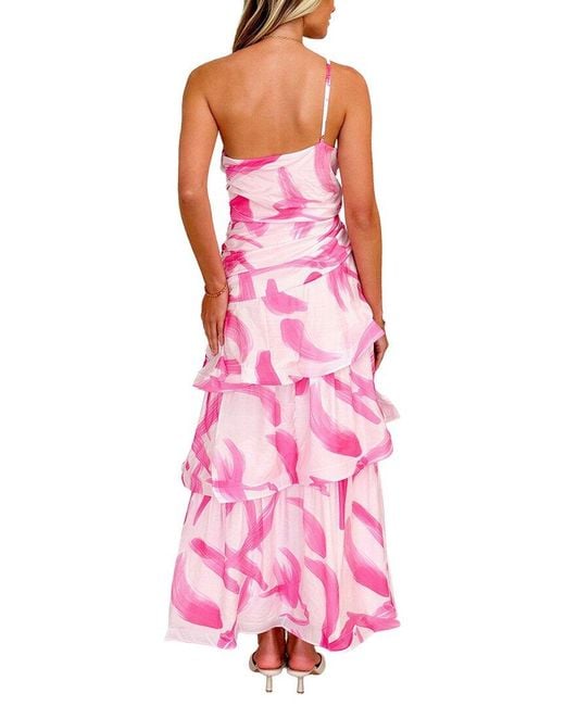 LEON GORI Pink Maxi Dress