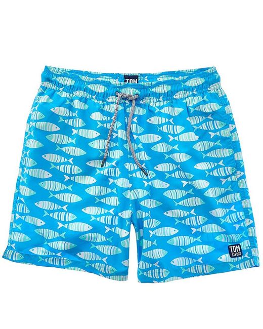 Tom & Teddy Blue Fish Swim Trunk for men