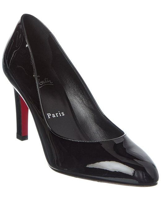 Christian Louboutin Black Fannylove 85 Patent Pump