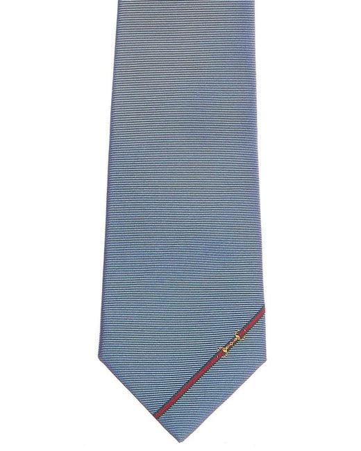 Gucci Blue Sky Underbit Jacquard Silk Tie for men