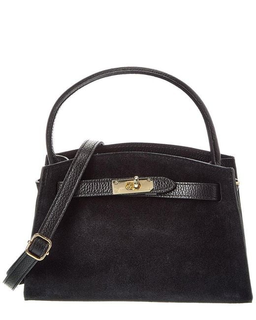 Isabella Rossetti Black Structured Daisy Tote