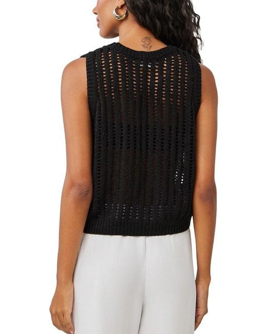 Bella Dahl Black Crew Neck Vest