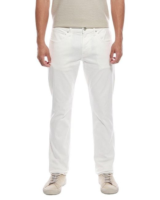 Hudson White Blake Slim Straight Jean for men