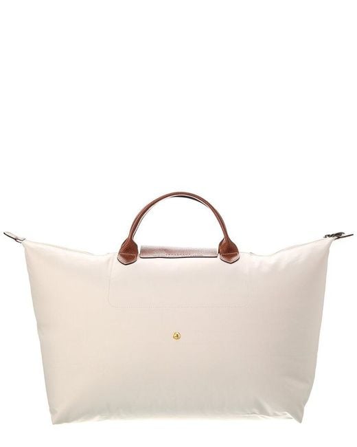 Longchamp Natural Le Pliage Original Large Canvas Travel Bag