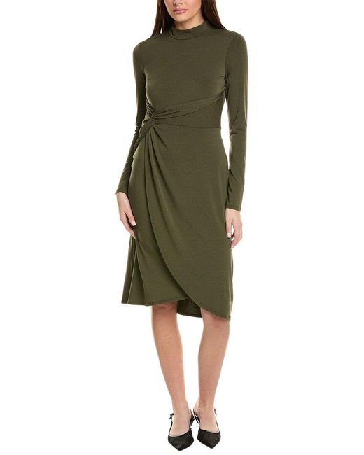 BCBGMAXAZRIA Green Ny Midi Dress