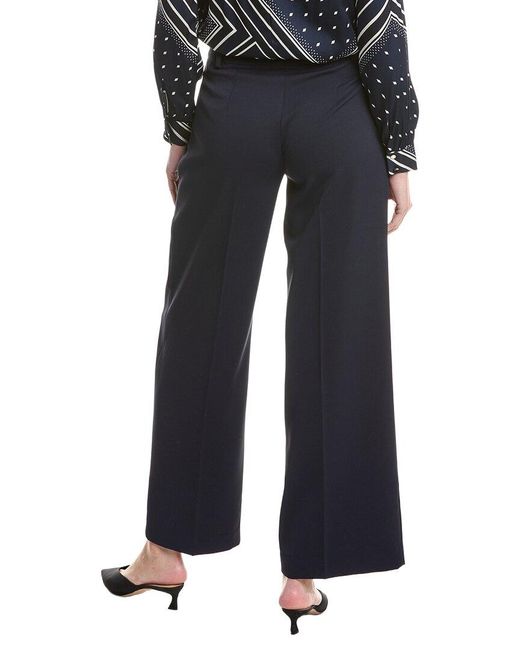 Tahari Black Wide Leg Pleated Trouser