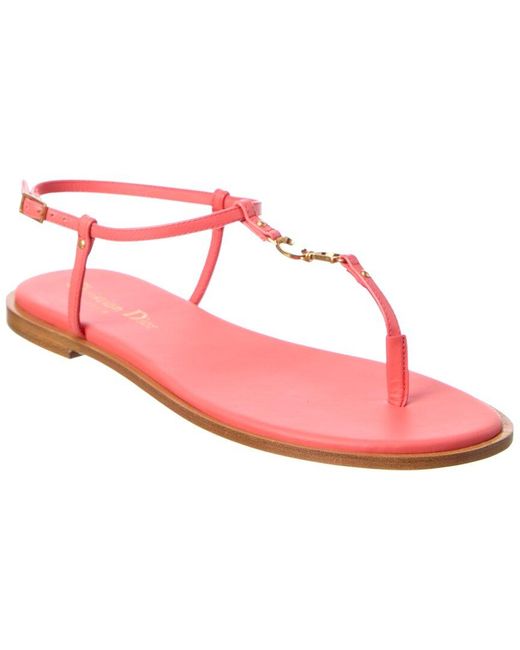 Dior Pink C'Est Leather Sandal