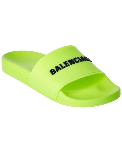 Balenciaga Green Pool Slide