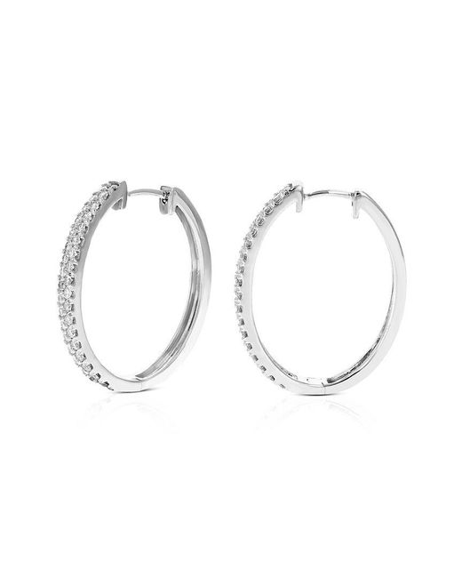 Amairah White 1.00 Ct. Tw. Lab-Grown Diamond Hoops