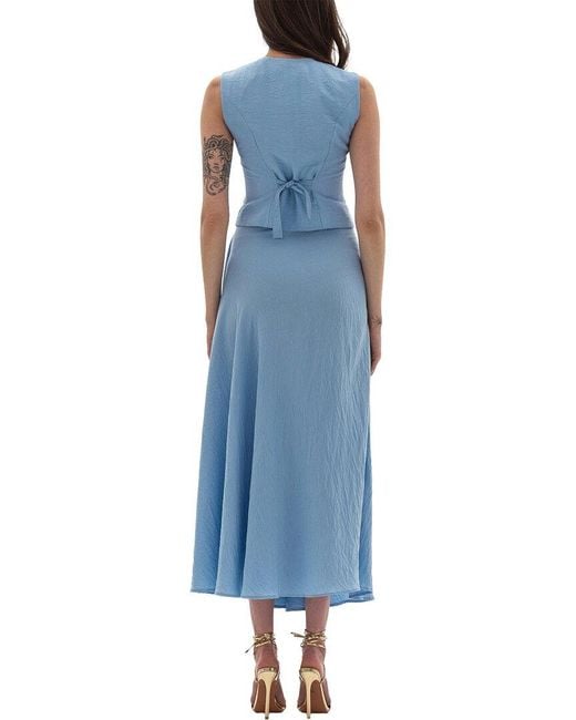 BGL Blue Vest & Skirt Set