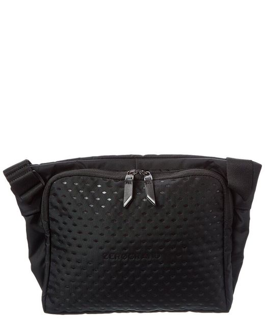 Cole Haan Black Central Canvas Sling Bag for men