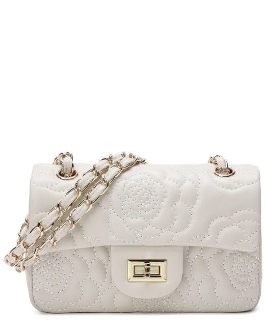 Tiffany & Fred Paris Natural Quilted Leather Crossbody