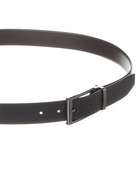 BOSS Omarosyn Reversible Leather Belt in Black for Men | Lyst