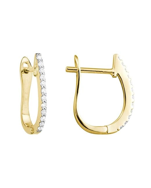 Diamond Select Cuts Metallic 14k Diamond Earrings 0.07 Ct.