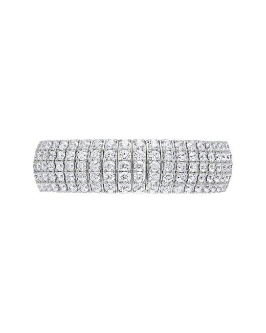 Lab Grown Diamonds Metallic 14K 32.50 Ct. Tw. Lab-Grown Diamond Fashion Bangle